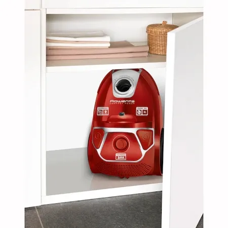 Прахосмукачка, Rowenta RO3953EA, Compact Power parquet ACAA, 75db, H+ bag, SPA upgrade suction head, TTM + XL with brush, parquet + crevice tool 2 in 1 + upholstery nozzle, color red - image 7