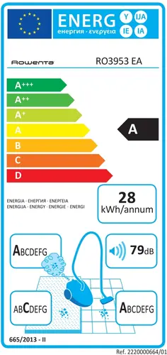 Aspirator, Rowenta RO3953EA, Compact Power parquet ACAA, 75db, sac H+, cap de aspirare SPA upgrade, TTM + XL cu perie, accesoriu pentru parchet - 10