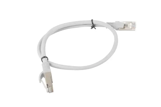 Кабел, Lanberg patch cord CAT.6 0.5m, grey - image 1