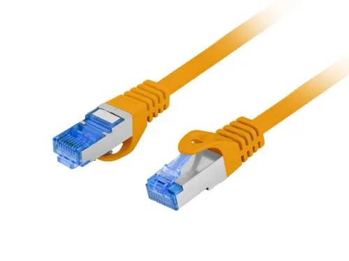 Кабел, Lanberg patch cord CAT.6A FTP LSZH CCA 0.5m Fluke Passed, orange