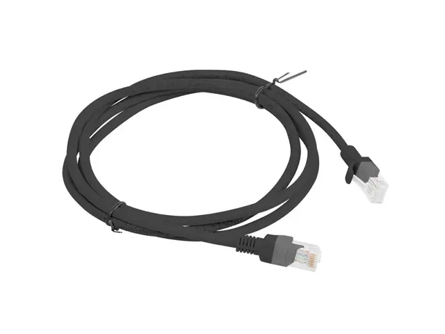 Кабел, Lanberg patch cord CAT.6 1.5m, black - image 1