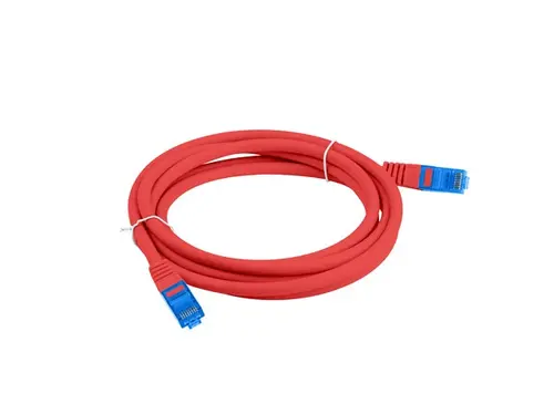 Кабел, Lanberg patch cord CAT.6A FTP LSZH CCA 0.5m Fluke Passed, red - image 2
