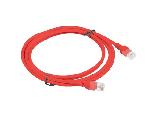 Кабел, Lanberg patch cord CAT.6 2m, red - image 1