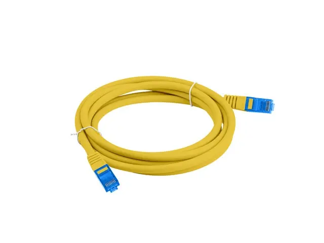 Кабел, Lanberg patch cord CAT.6A FTP LSZH CCA 3m Fluke Passed, yellow - image 2