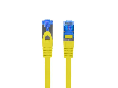 Кабел, Lanberg patch cord CAT.6A FTP LSZH CCA 5m Fluke Passed, yellow - image 1