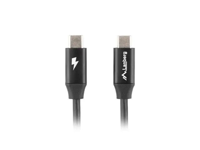 Кабел, Lanberg USB-C M/M 2.0 cable 1.8m Quick Charge 4.0, black - image 1