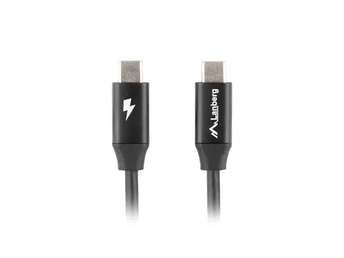 Кабел, Lanberg USB-C M/M 2.0 cable 1.8m Quick Charge 4.0, black - image 1