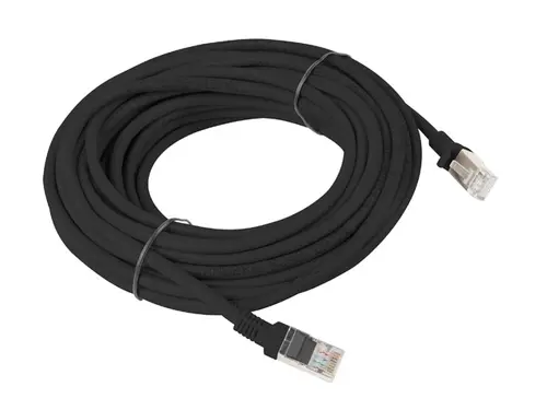Кабел, Lanberg patch cord CAT.6 10m, black - image 1