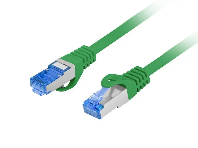 Кабел, Lanberg patch cord CAT.6A FTP LSZH CCA 10m Fluke Passed, green