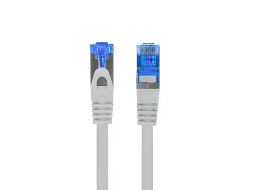 Кабел, Lanberg patch cord CAT.6A FTP LSZH CCA 10m Fluke Passed, grey - image 1