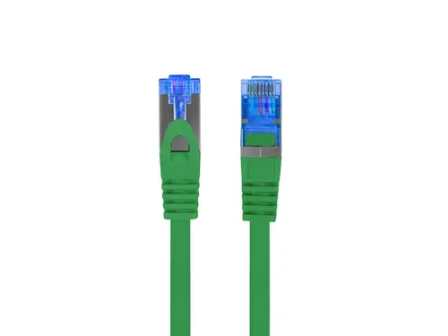 Кабел, Lanberg patch cord CAT.6A FTP LSZH CCA 20m Fluke Passed, green - image 1