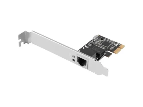 Мрежова карта, Lanberg network interface card PCI-express gigabit ethernet RTL8111C low profile - image 1