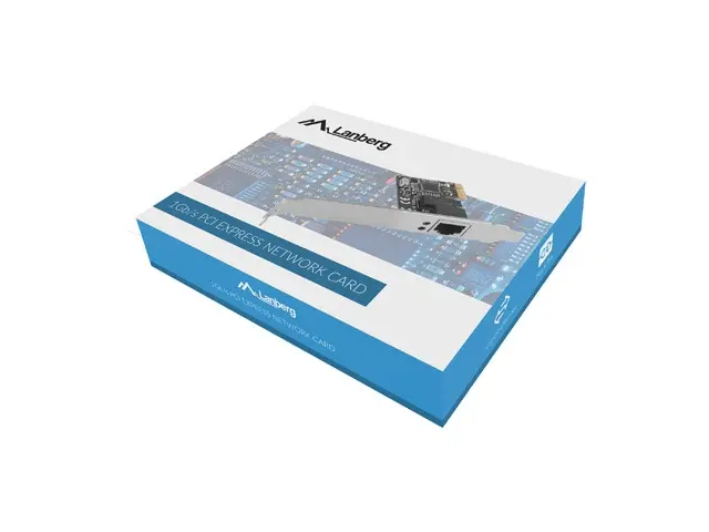 Placă de rețea, Lanberg placă de interfață de rețea PCI-express gigabit ethernet RTL8111C low profile - image 3