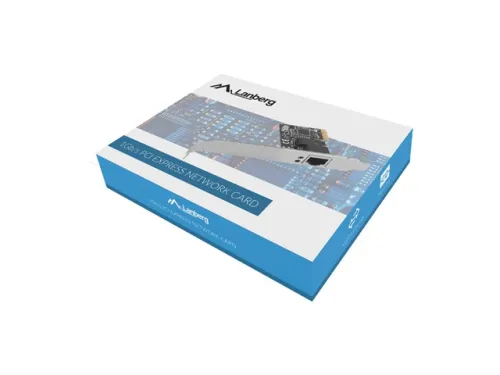 Мрежова карта, Lanberg network interface card PCI-express gigabit ethernet RTL8111C low profile - image 3