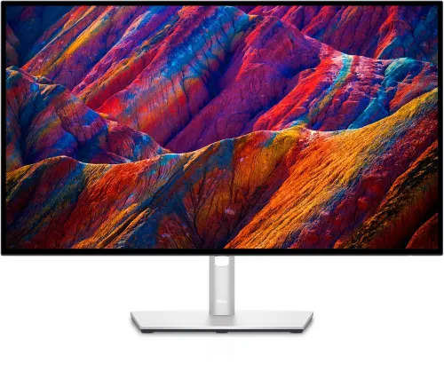 Монитор, Dell U2723QE, 27" IPS Anti-Glare, UltraSharp InfinityEdge, 5ms, 2000:1, 400 cd/m2, 4K 3840x2160, 100% sRGB, HDMI, DisplayPort, USB 3.2 Gen 2/USB-C hub, RJ45, ComfortView Plus, Height Adjustable, Pivot, Swivel, Tilt, PiP, PbP, Grey - image 1