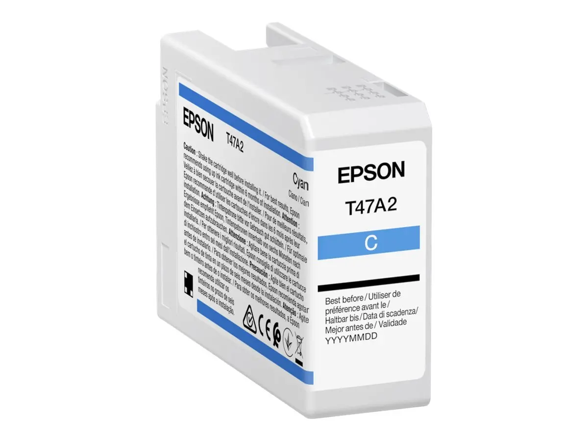 Консуматив, Epson Singlepack Cyan T47A2 UltraChrome Pro 10 ink 50ml