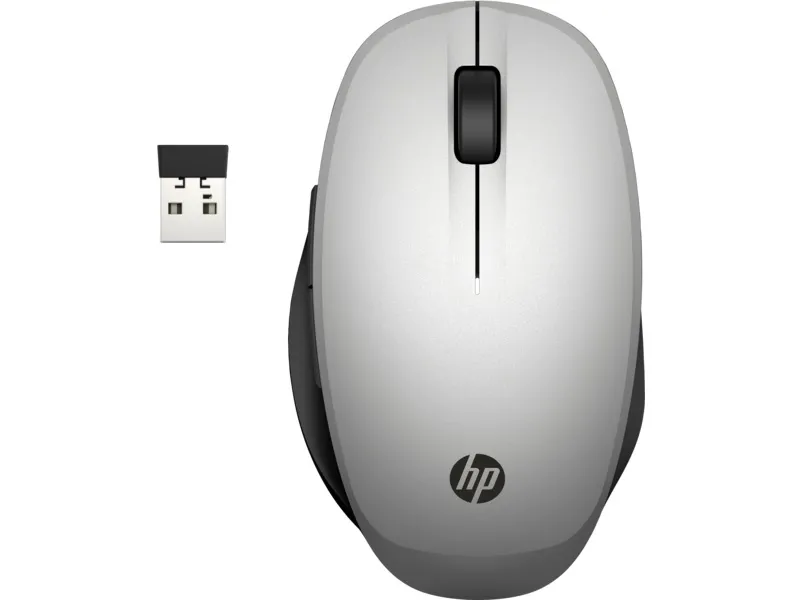 Мишка, HP Dual Mode Silver WIFI Mouse 300 - image 3