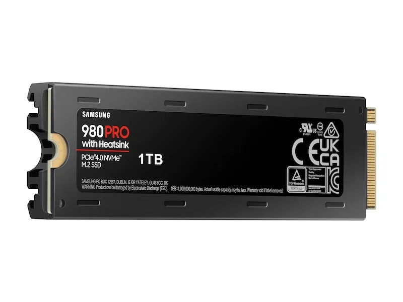 Твърд диск, Samsung SSD 980 PRO Heatsink 1TB Int. PCIe Gen 4.0 x4 NVMe 1.3c, V-NAND 3bit MLC, Read up to 7000 MB/s, Write up to 5100 MB/s, Elpis Controller, Cache Memory 1GB DDR4 - image 2