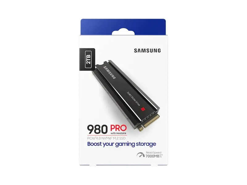 Твърд диск, Samsung SSD 980 PRO Heatsink 2TB Int. PCIe Gen 4.0 x4 NVMe 1.3c, V-NAND 3bit MLC, Read up to 7000 MB/s, Write up to 5100 MB/s, Elpis Controller, Cache Memory 2GB DDR4 - image 4