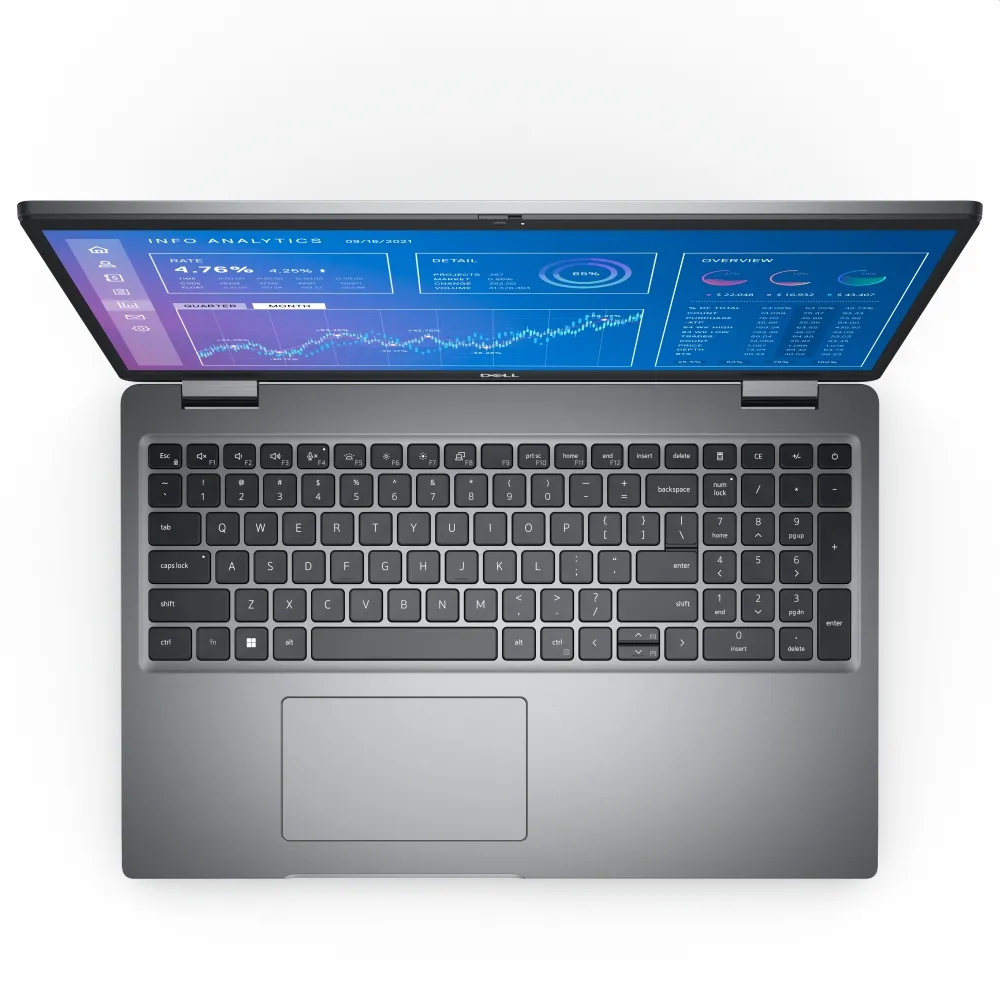 Лаптоп, Dell Precision 3571, Intel Core i7-12800H Vpro (24M Cache, up to 4.8 GHz), 15.6" FHD (1920x1080) AG, 16GB 4800MHz DDR5, 512GB SSD PCIe M.2, NVIDIA T600 4GB, Wi-Fi 6, BT 5.1, Backlit Bg Kbd, Windows 11 Pro, 3Yr BOS - image 3