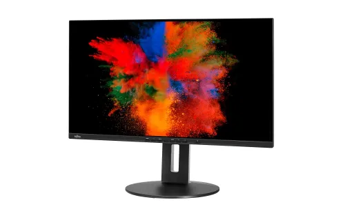 Монитор, Fujitsu DISPLAY P27-9 TS QHD 27" UWide, PL, IPS, 5ms, 1000:1, 350cd/m2, 2560x1440 2K, 100% sRGB, 1xDP Out(Daisy Chain), 1xDP1.2, 1xHDMI 1.4, 4xUSB, 1xUSB-C 65W, GB LAN, 6-in-1 stand, Sp.2x2W, HAdj.150mm, Rot. 90°,Tilt angle -5°/+35°, Sw.angle 345°, Black - image 1