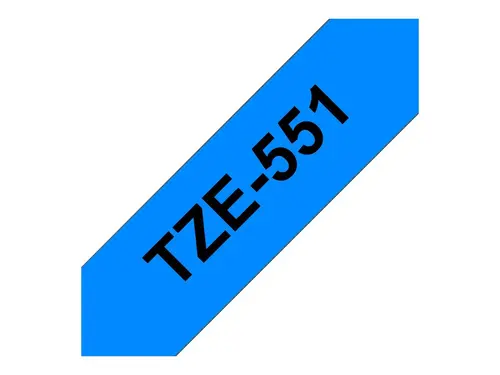 Консуматив, Brother TZe-551 Tape Black on Blue, Laminated, 24mm, 8 m - Eco - image 1