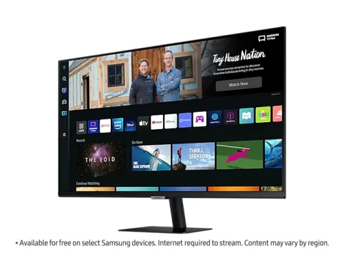 Монитор, Samsung 27BM500, 27" VA LED, SMART, 60 Hz, 4 ms GTG, 1920x1080, 250 cd/m2, 3000:1, HDR 10, Eye Saver, Flicker Free, Auto Source Switch+, 2xUSB 2.0, 2xHDMI 1.4, Wi-Fi 5, Bluetooth 4.2, Speakers, 178°/178°, Black - image 1
