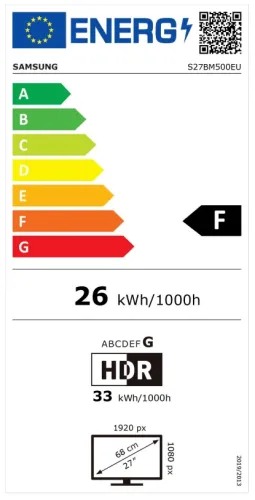 Монитор, Samsung 27BM500, 27" VA LED, SMART, 60 Hz, 4 ms GTG, 1920x1080, 250 cd/m2, 3000:1, HDR 10, Eye Saver, Flicker Free, Auto Source Switch+, 2xUSB 2.0, 2xHDMI 1.4, Wi-Fi 5, Bluetooth 4.2, Speakers, 178°/178°, Black - image 8