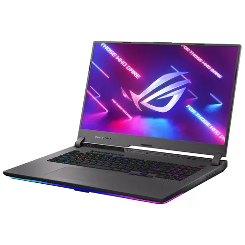 Лаптоп, Asus ROG Strix G17 G713RS-LL008W, AMD Ryzen 9 6900HX 3.30Hz ( up to 4.90GHz, 16MB ), 17.3" WQHD AG (2560 x 1440)240Hz, 32GB DDR5 4800Mhz, PCIE 4.0 NVME 1TB M.2 SSD,NVIDIA GeForce RTX 3080 8GB DDR6, WiFi 6, RGB Per-Key Kbd, Win 11,Eclipse Gray - image 1