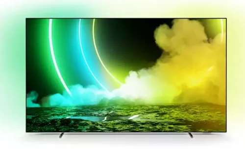 Телевизор, Philips 55OLED705/12, 55" UHD 4K OLED 3840x2160, DVB-T2/C/S2, Ambilight 3, HDR10+, Android 9, Dolby Vision, Dolby Atmos, Quad Core P5 Perfect/Al, 60Hz, BT, HDMI, USB, Cl+, 802.11ac, Lan, Alexa build in, Swivel Dark Chrome Stand+Sunne ET TV Bracket