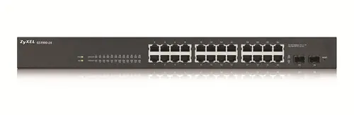 Комутатор, ZyXEL GS1900-24 v2, 24-port GbE L2 Smart Switch, rackmount, fanless - image 1
