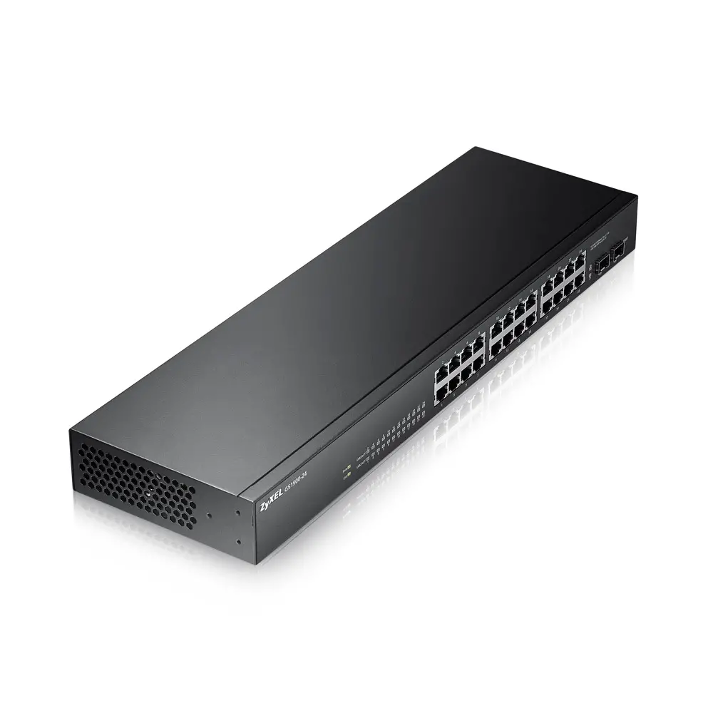 Комутатор, ZyXEL GS1900-24 v2, 24-port GbE L2 Smart Switch, rackmount, fanless - image 2