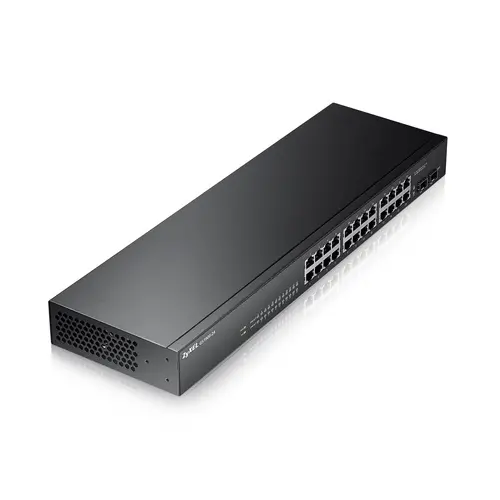 Switch, ZyXEL GS1900-24 v2, 24-port GbE L2 Smart Switch, rackmount, fără ventilator - 3