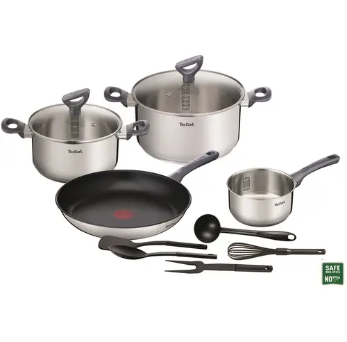 Σετ τηγάνια και κατσαρόλες, Tefal G713SB45, DAILY COOK σετ 11 τεμ. (κατσαρολάκι 16 χωρίς καπάκι, κατσαρόλες 20/24 + καπάκια, τηγάνι 28, 5 εργαλεία) - 3