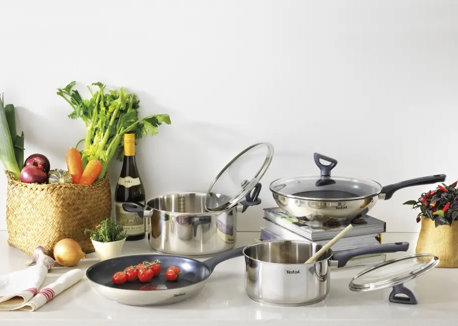 Set de tigăi și oale, Tefal G713SB45, DAILY COOK set 11 buc. (cratiță 16 fără capac, oale 20/24 + capace, tigaie 28, 5 ustensile) - image 3