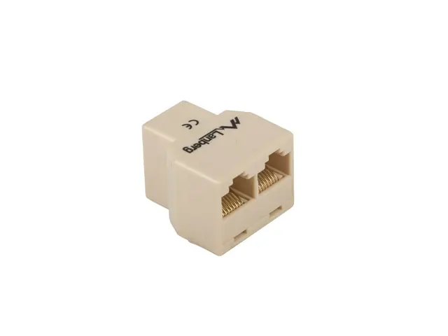Συνδετήρας, Lanberg RJ-45 inline coupler RJ-45->2XRJ-45 - image 1