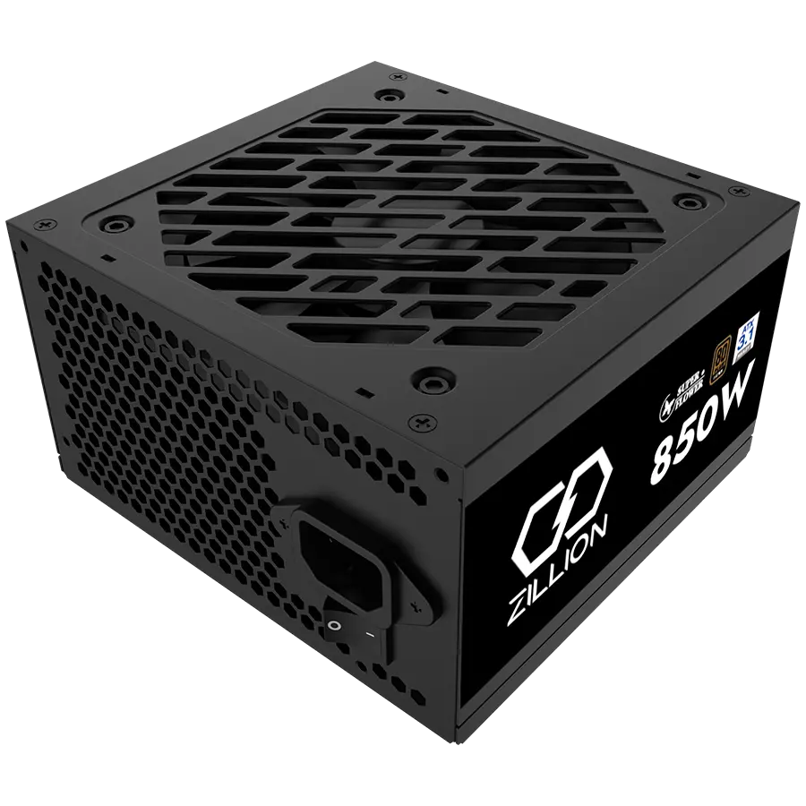 Super Flower Zillion DB Bronze 850W ATX 3.1 80 Plus Bronze, Flat Black Cables, 120mm Fan, 3 Year Warranty - image 1