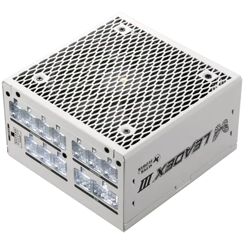 Super Flower Leadex VII XG 1000W ATX 3.1, 80 Plus Gold, Fully Modular, Flat White Cables, 140mm Fan, 150mmx150mmx86mm, White, 10 Year Warranty