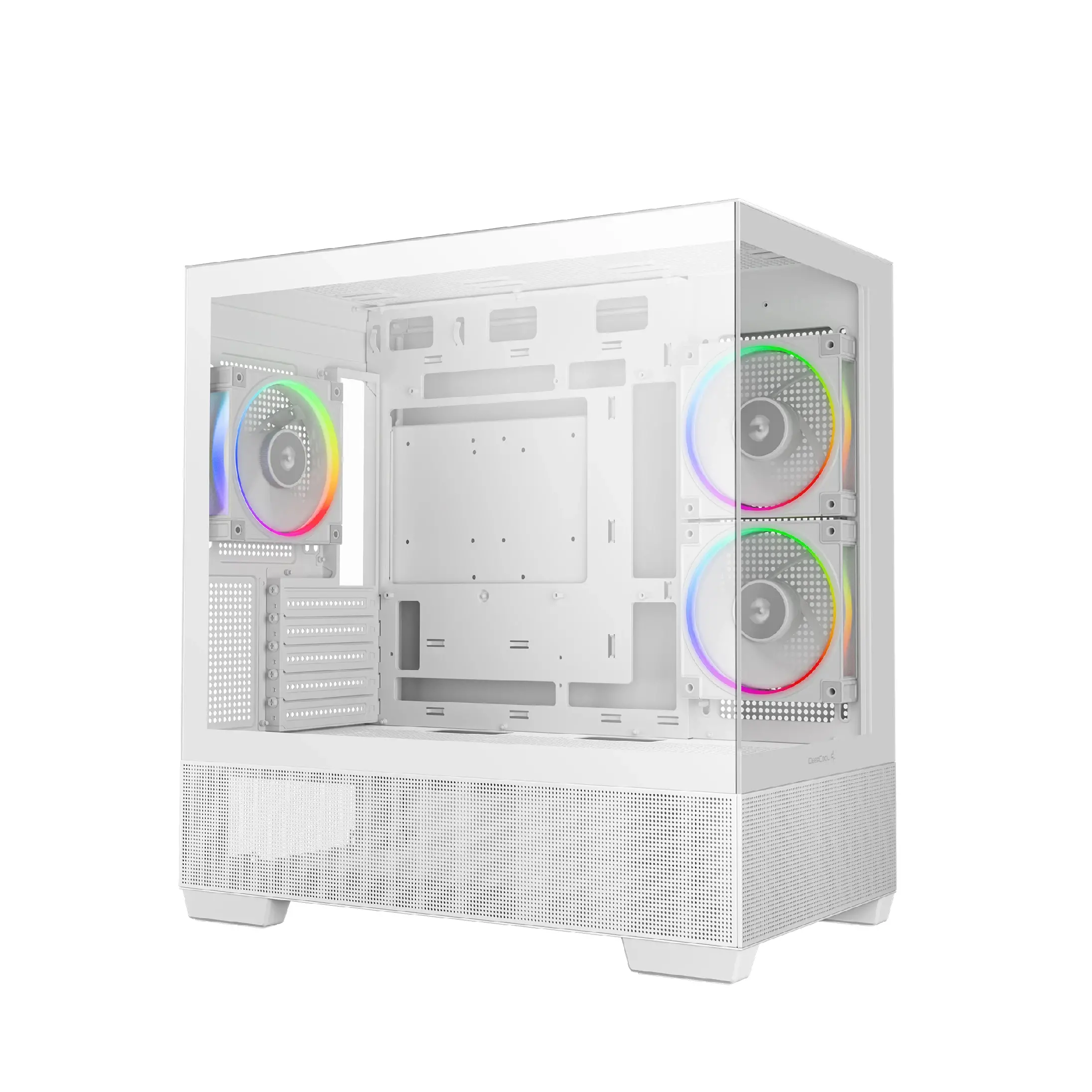 DeepCool кутия Case ATX - CG380 3F WH - 3 ARGB Fans, USB-C - image 1