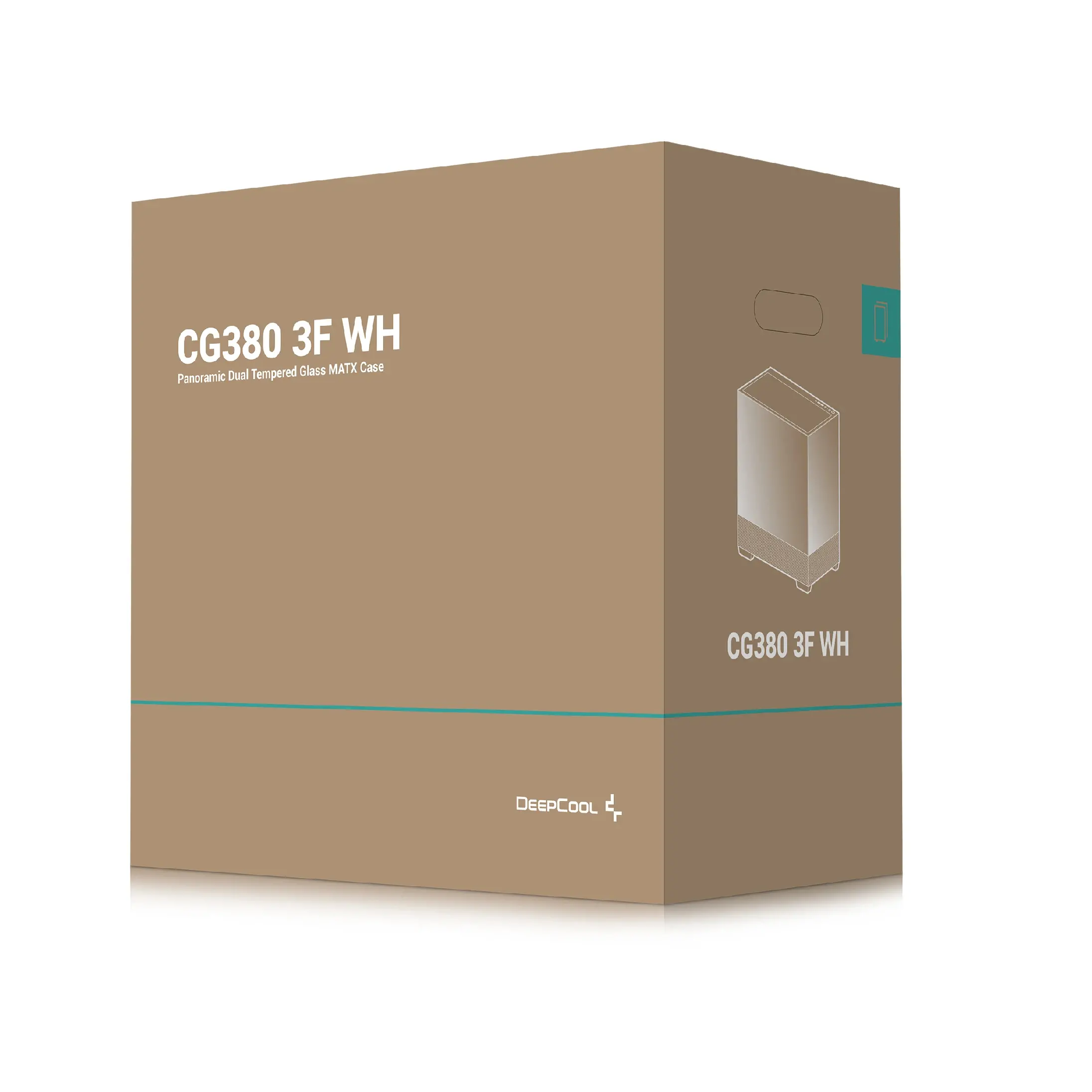 DeepCool кутия Case ATX - CG380 3F WH - 3 ARGB Fans, USB-C - image 10
