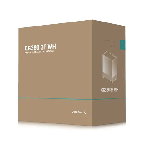 DeepCool кутия Case ATX - CG380 3F WH - 3 ARGB Fans, USB-C - image 10