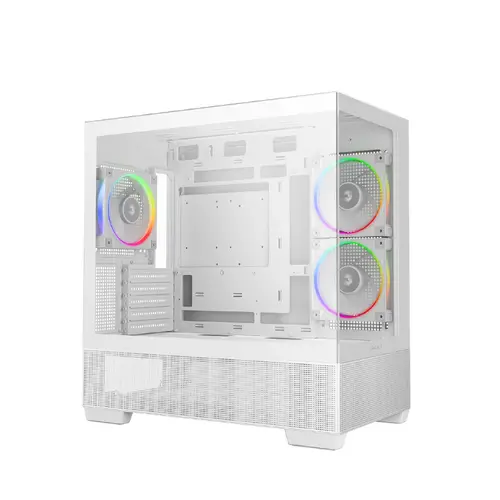 DeepCool кутия Case ATX - CG380 3F WH - 3 ARGB Fans, USB-C - image 1