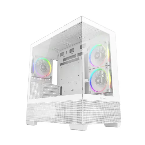 DeepCool θήκη ATX - CG380 3F WH - 3 ανεμιστήρες ARGB, USB-C - 1