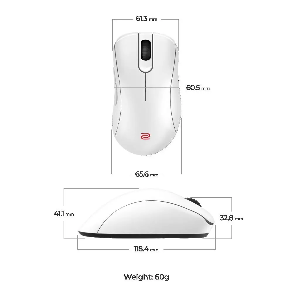 Геймърска безжична мишка ZOWIE EC3-DW 4K, Бяла - image 4