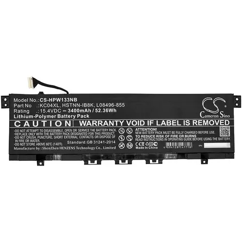 Μπαταρία για laptop HP ENVY 13-AH0000 HSTNN-IB8K TPN-W133 LIPo 15.4V 3400mAh Cameron Sino - 1
