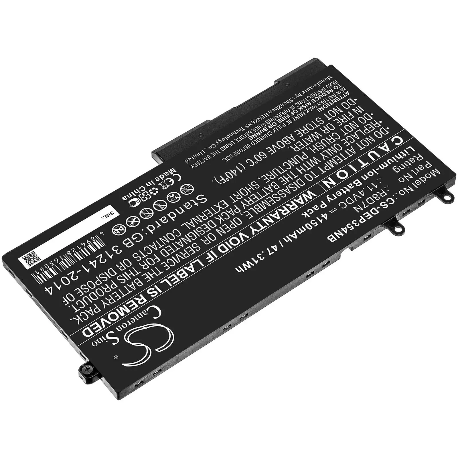 Батерия за лаптоп DELL Inspiron 7506, LATITUDE 5400, Precision M3540 49HG8 LiIon 11,4V 4100mAh CAMERON SINO - image 3