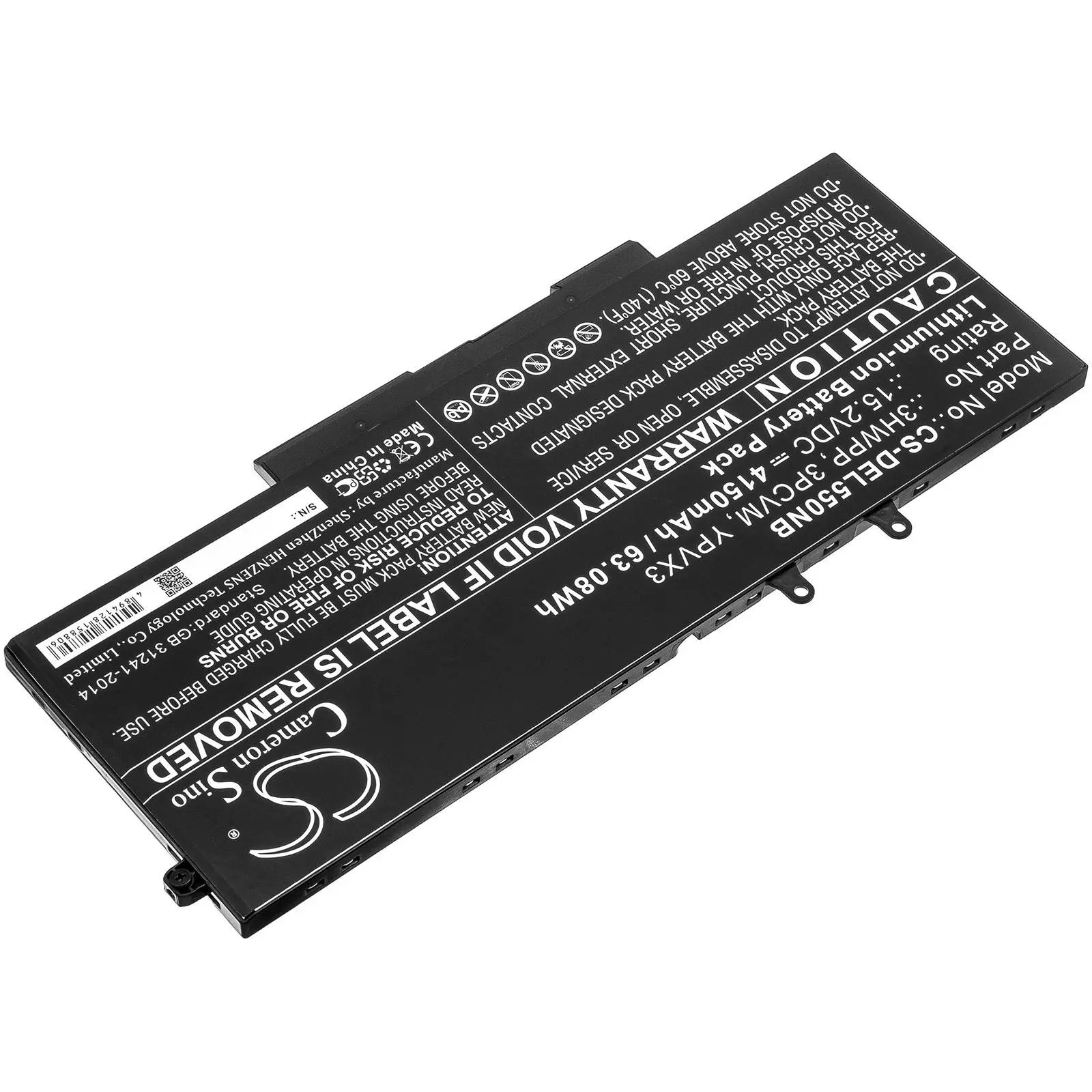 Батерия за лаптоп DELL Latitude 14 5410, Latitude 15 5511 3HWPP 15.2V 4150mAh CAMERON SINO - image 3