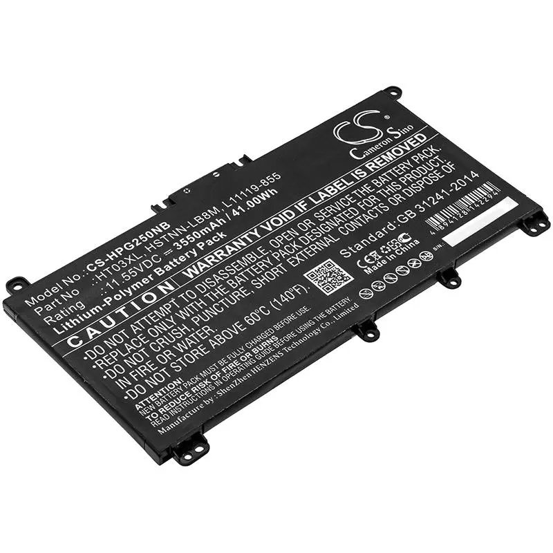 Батерия за лаптоп HP 14-CE1008TX, 15-DA0128NIA, HSTNN-DB8R HT03XL LiPo 11,55V 3550mAh CAMERON SINO - image 1