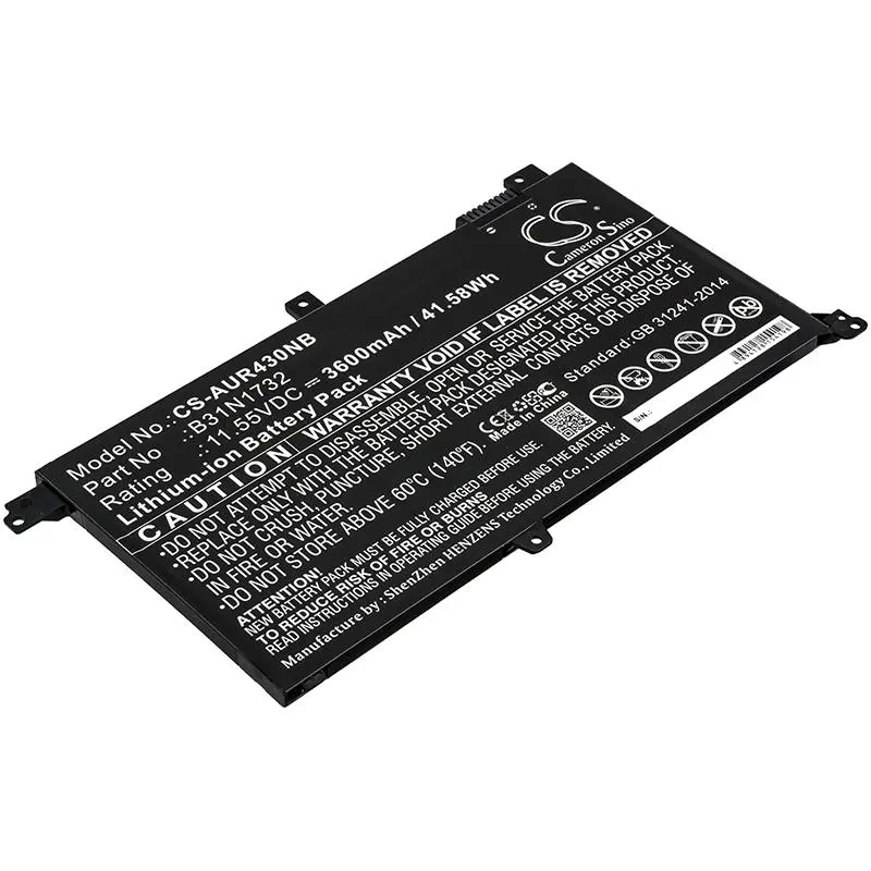 Батерия за лаптоп ASUS K430FA VivoBook S14 S430FAEB102T B31N1732 LiIon 11.55V 3600mAh CAMERON SINO - image 2