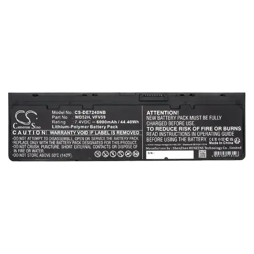 Батерия  за лаптоп DELL Latitude E7240 E7250, Latitude 12 7000, 0J31N7  LiPo 7.4V 6000 mAh CAMERON SINO